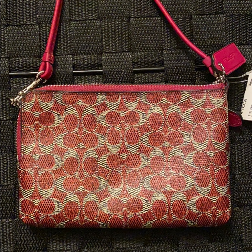 Red Coach Handbag - Picture 2 of 4